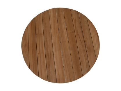 HSM Collection-Ronde Tuinsalontafel-75x75x37-Naturel-Teak