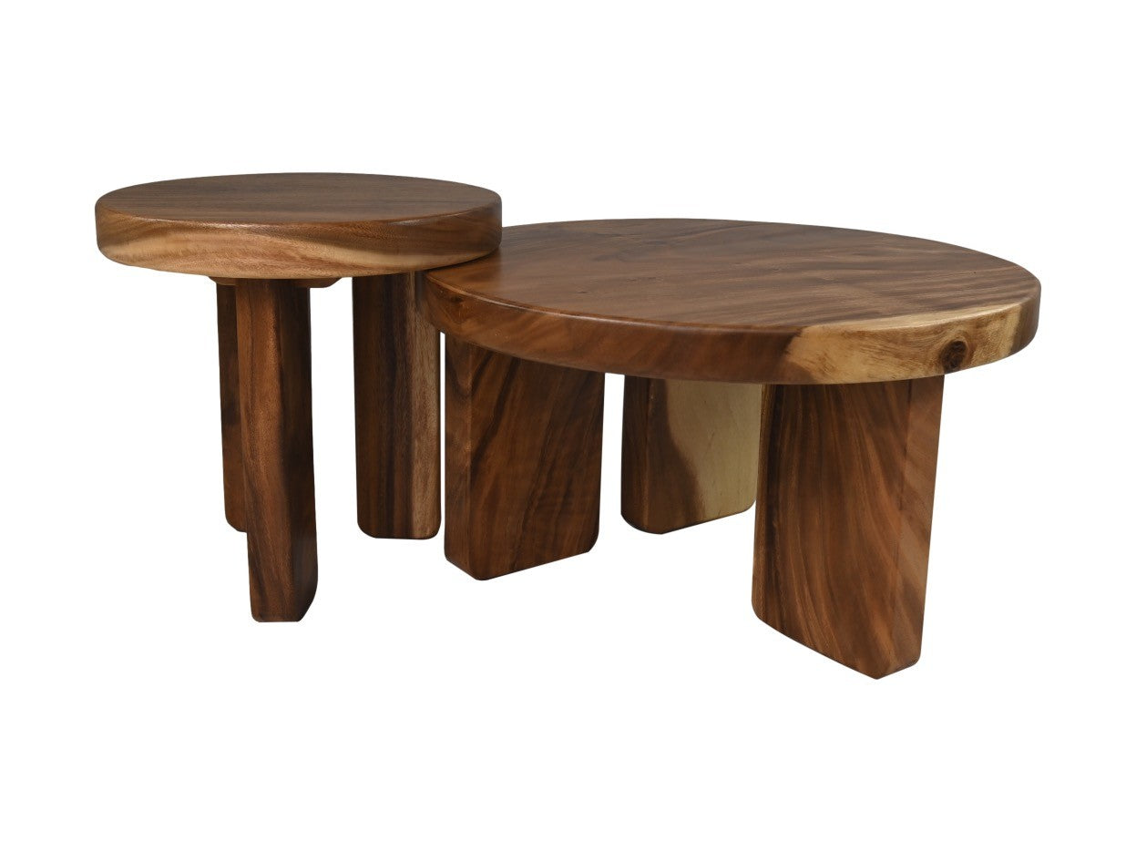 HSM Collection-Ronde Salontafel-Ø75*43-Bruin-Munggur