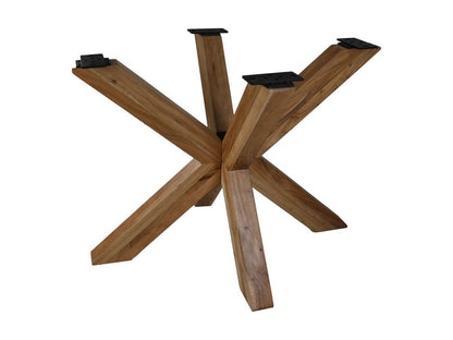 HSM Collection-Tafelonderstel Spider-140x75x72-Naturel-Acacia