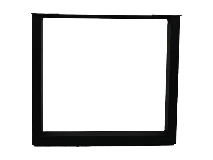 HSM Collection-Tafelpoot Model U S/2-80x10x72 (100x50mm)-Zwart-Metaal