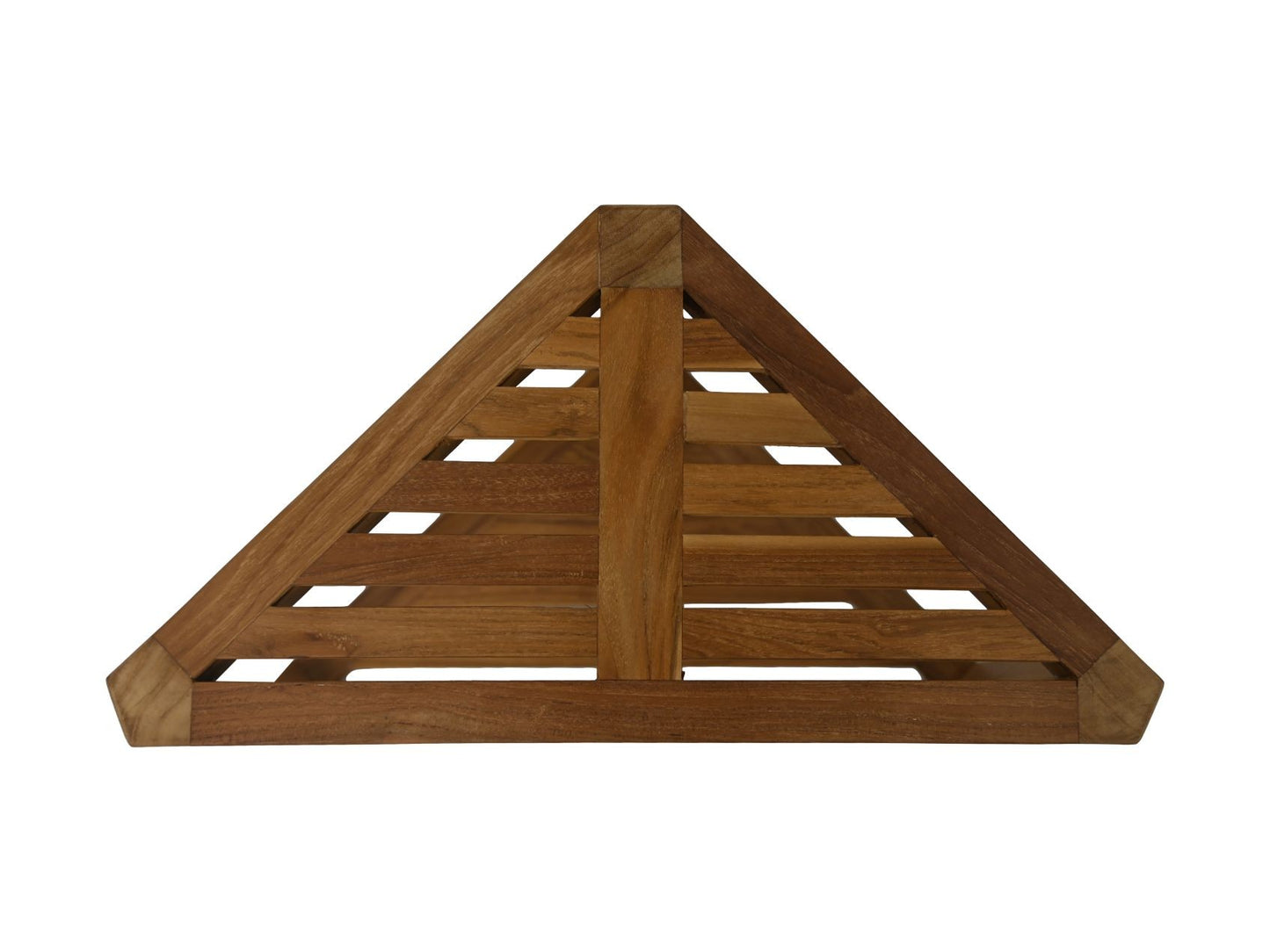 HSM Collection-Driehoekige Tuinbijzettafel-46x30x46.5-Naturel-Teak