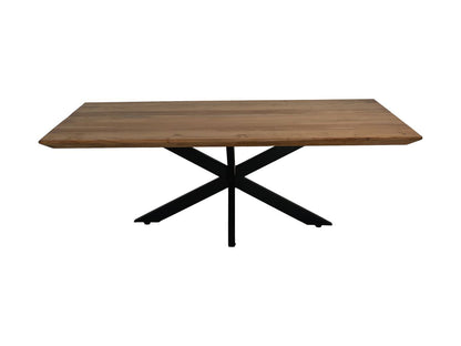 HSM Collection-Rechthoekige Salontafel Zurich-1-130x75x44-Naturel/Zwart-Acacia/Metaal