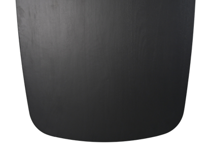 HSM Collection-Danish Ovaal Tafelblad-220x100x4-Zwart-Mango