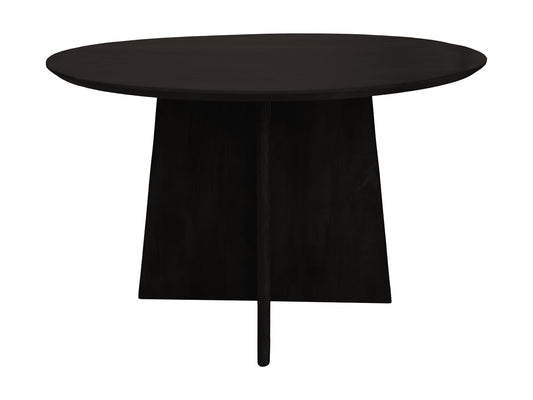 HSM Collection-Ronde Eettafel Kruispoot-ø120x77-Zwart-Mango