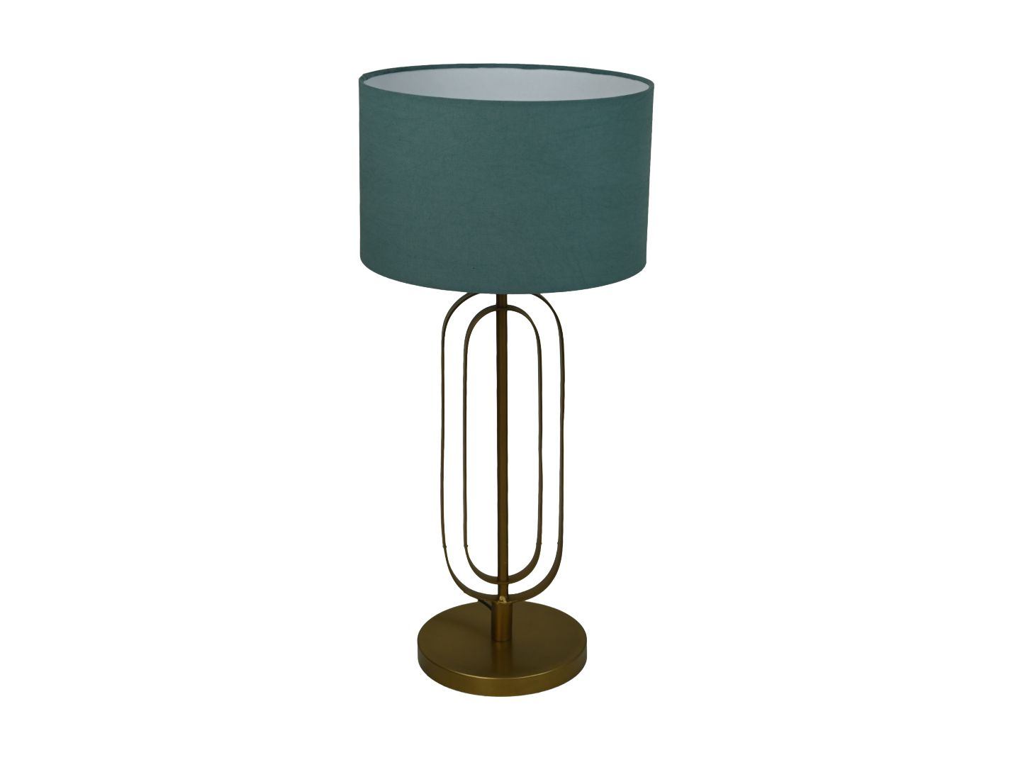 HSM Collection-Ronde Lampenkap-ø32x20-Blauw-Katoen