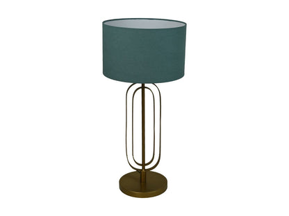 HSM Collection-Ronde Lampenkap-ø32x20-Blauw-Katoen