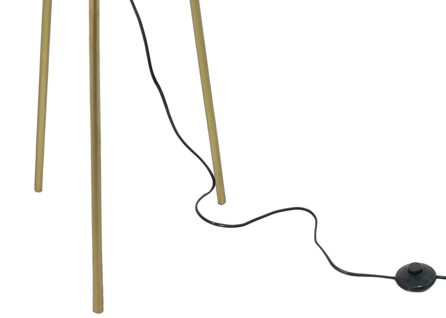 HSM Collection-Vloerlamp Driepoot Marbella-ø40x158-Goud-Metaal