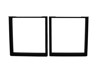 HSM Collection-Tafelpoot Model U S/2-70x10x72 ( 75x75 mm )-Zwart-Metaal