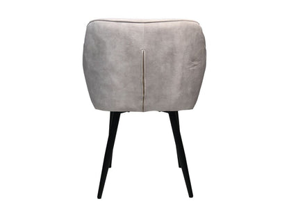HSM Collection-Eetkamerstoel Liverpool S/2-56x61x79-Beige/Zwart-Stof/Metaal