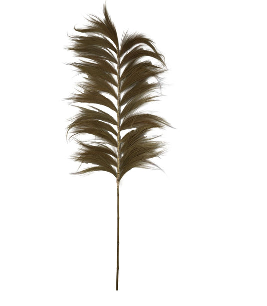 HSM Collection-Decoratieve Veer -65x2x220-Groen/Naturel-Bamboe