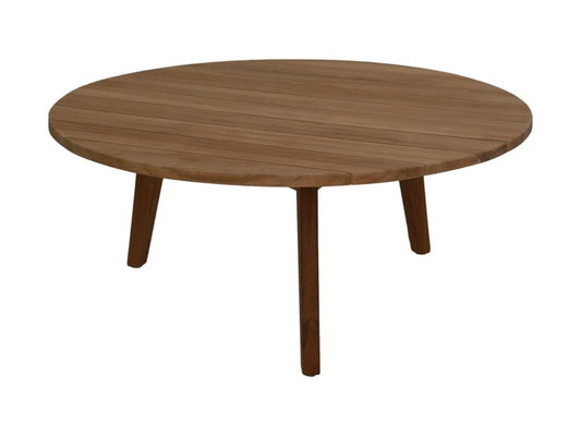 HSM Collection-Ronde Tuinsalontafel-75x75x37-Naturel-Teak