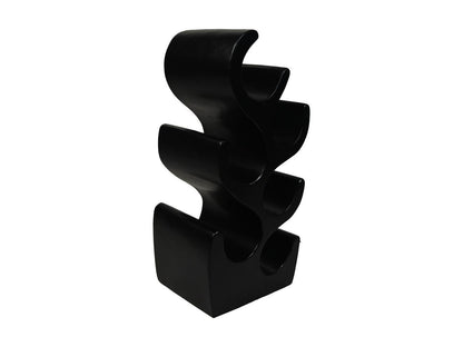 HSM Collection-Staand Wijnrek 6 Flessen-27x20x51-Zwart-Munggur