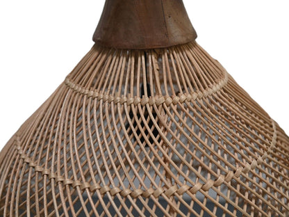HSM Collection-Hanglamp-43x43x46-Naturel-Rotan/Teak