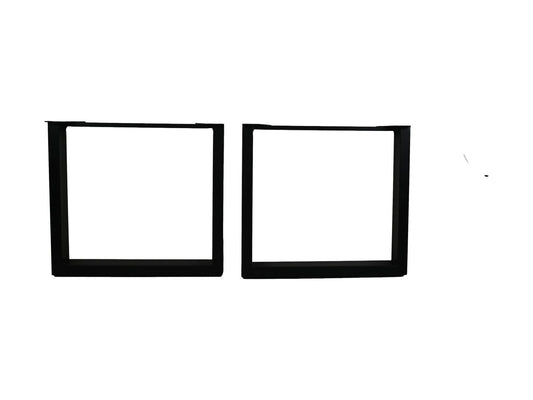 HSM Collection-Tafelpoot Model U S/2-80x10x72 (100x50mm)-Zwart-Metaal