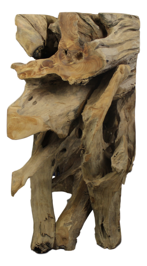 HSM Collection-Wandtafel Teak Root-150x40x80-Naturel-Teak