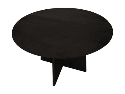 HSM Collection-Ronde Eettafel Kruispoot-ø120x77-Zwart-Mango