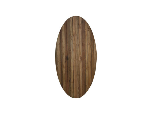 HSM Collection-Ovaal Tuintafelblad-180x100x3,5-Naturel-Teak