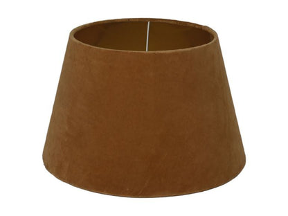 HSM Collection-Ronde Lampenkap Conisch-ø28-ø40x25-Beige/Goud-Stof