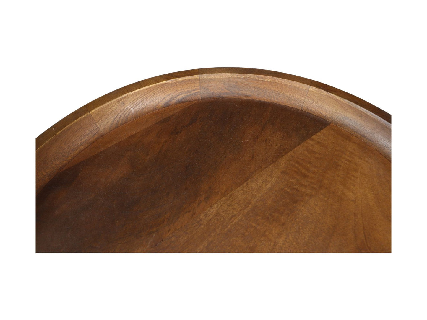 HSM Collection-Ronde Bijzettafel Drum-45x45x50-Bruin-Mango