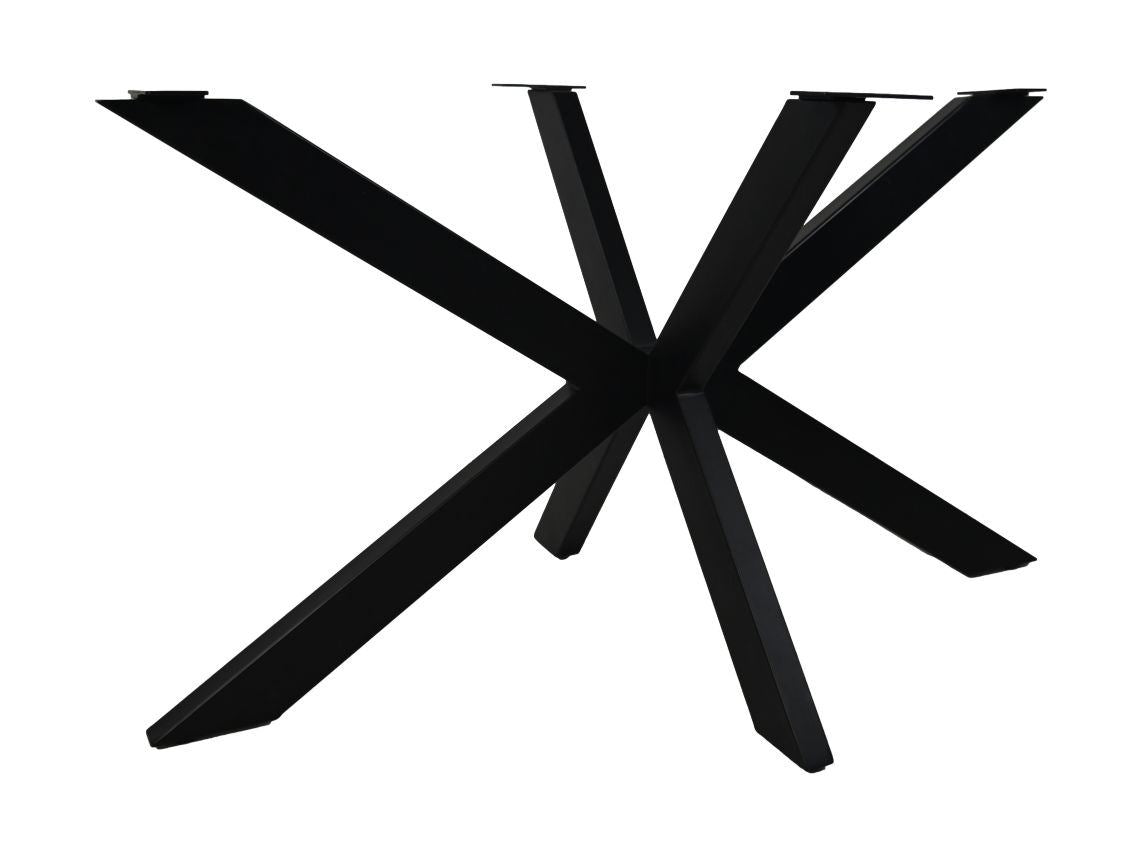 HSM Collection-Tafelonderstel Spider-80x80x72 ( 80x40 mm )-Zwart-Metaal