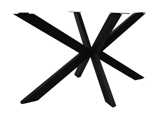 HSM Collection-Tafelonderstel Spider-80x80x72 ( 80x40 mm )-Zwart-Metaal