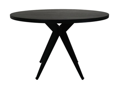 HSM Collection-Ronde Eettafel-ø140x76-Zwart-Mango/Metaal