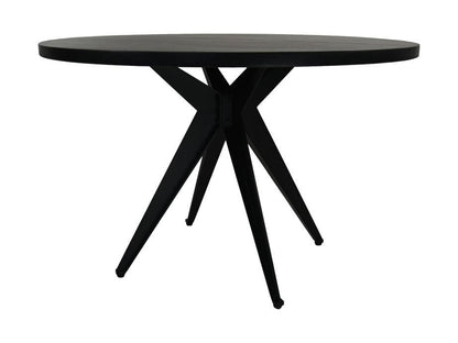 HSM Collection-Ronde Eettafel-ø140x76-Zwart-Mango/Metaal