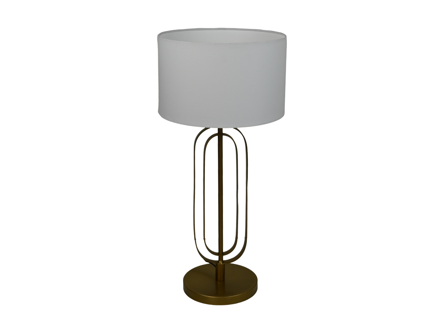 HSM Collection-Ronde Lampenkap-ø32x20-Wit-Katoen
