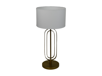 HSM Collection-Ronde Lampenkap-ø32x20-Wit-Katoen