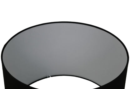 HSM Collection-Ronde Lampenkap-ø32x20-Zwart-Katoen