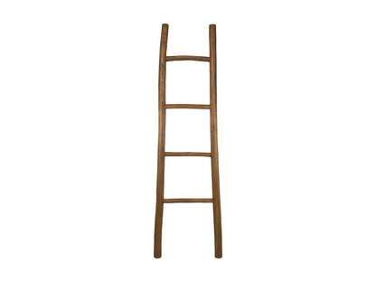 HSM Collection-Decoratieve Ladder -35-45x5x150-Bruin-Teak