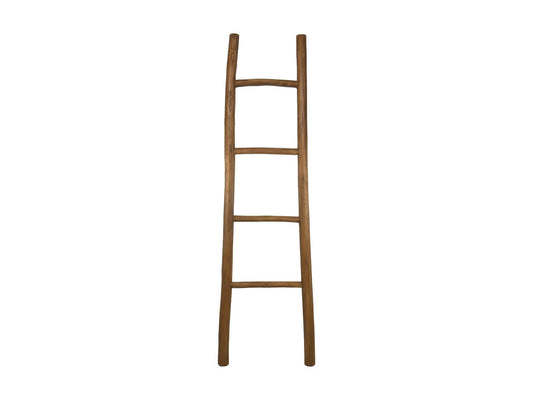 HSM Collection-Decoratieve Ladder -35-45x5x150-Bruin-Teak