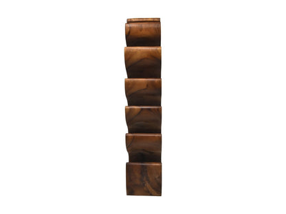 HSM Collection-Staand Wijnrek 12 Flessen-29x19x100-Bruin-Munggur