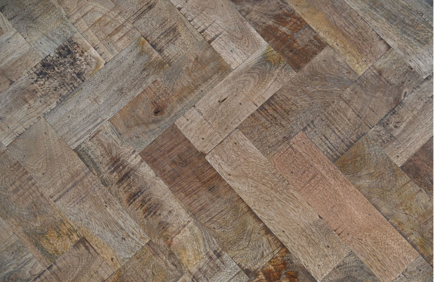 HSM Collection-Rechthoekige Salontafel Mozaiek-120x60x45-Naturel/Zwart-Mango/Metaal