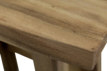 HSM Collection-Barstoel Osaka-48x30x75-Naturel-Munggur