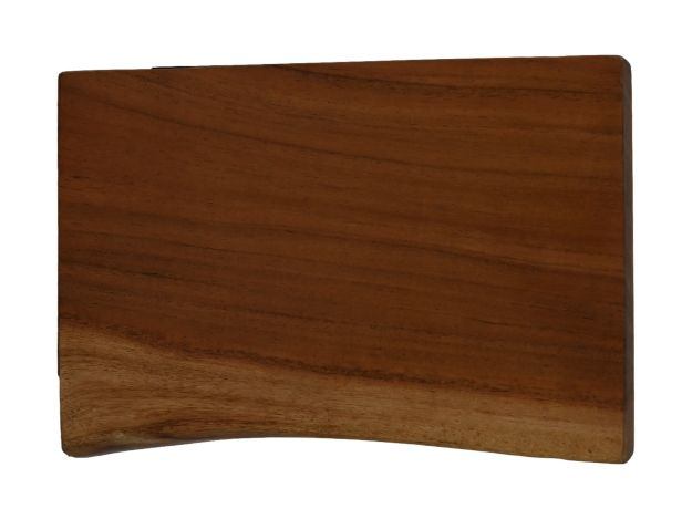 HSM Collection-Wandplank Live Edge -30x20x4-Naturel/Zwart-Acacia/Metaal