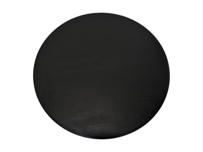 HSM Collection-Ronde Salontafel Kruispoot-80x80x45-Zwart-Mango