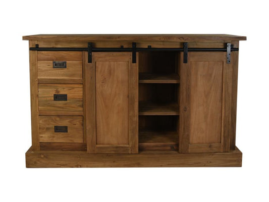 HSM Collection-Dressoir Blackburn 2 Deur 6 La-140x42x86-Naturel-Teak