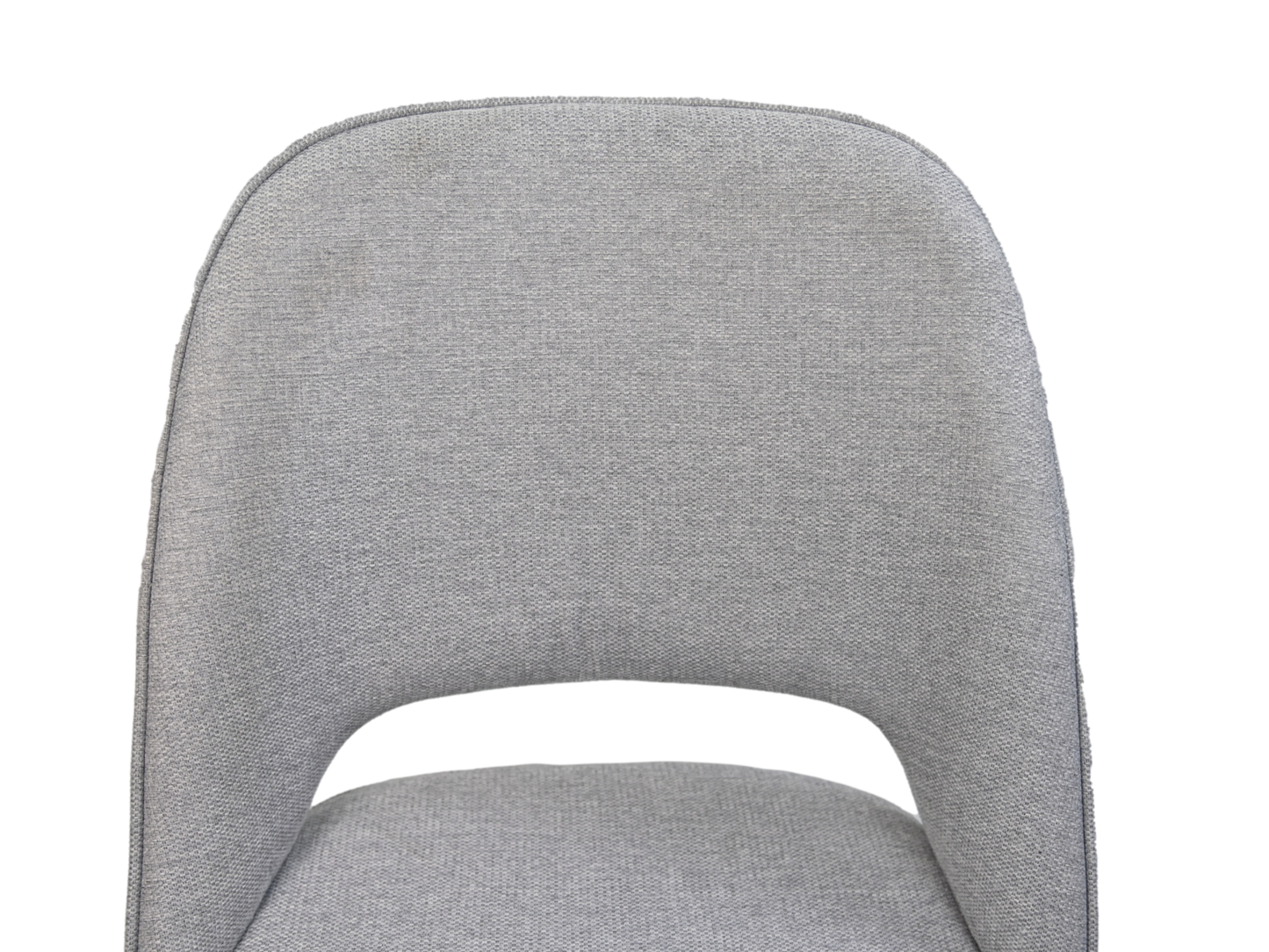 HSM Collection-Eetkamerstoel Jenna S/2-62x54x87-Licht Grijs/Zwart-Katoen/Metaal
