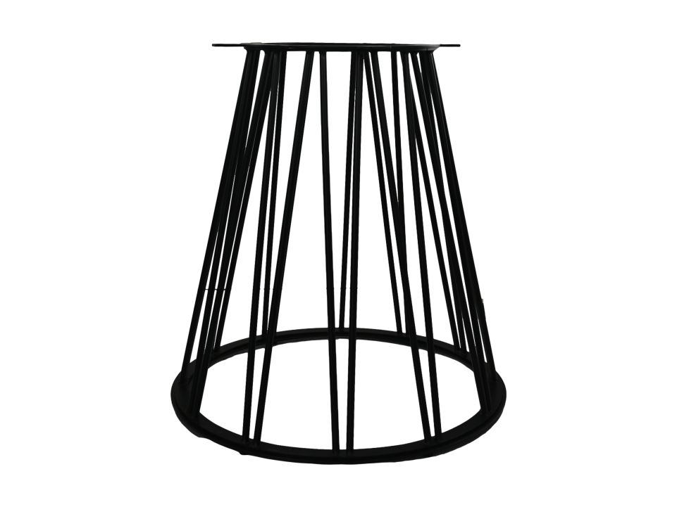 HSM Collection-Tafelonderstel Trapezium-70x40x74-Zwart-Metaal