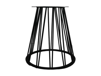 HSM Collection-Tafelonderstel Trapezium-70x40x74-Zwart-Metaal