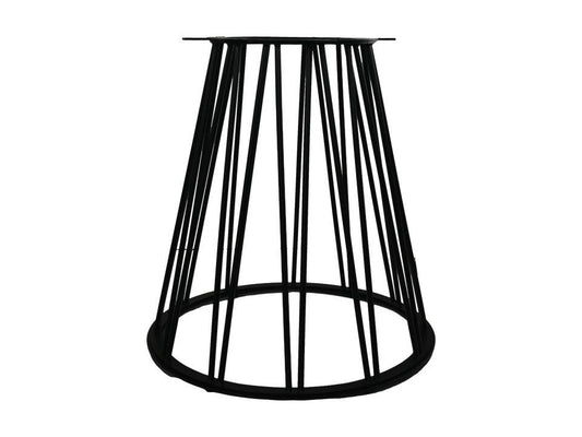 HSM Collection-Tafelonderstel Trapezium-70x40x74-Zwart-Metaal