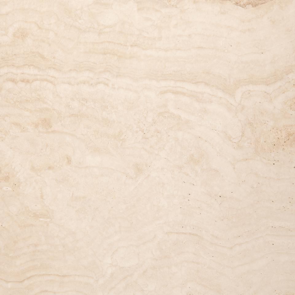 HSM Collection-Ronde Eettafel Sofia-ø130x75-Wit-Travertine