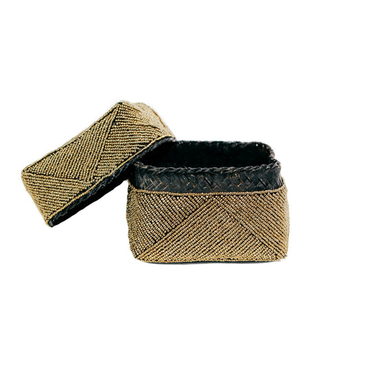 Bazar Bizar - De Balinese Offermand met Parels - Goud - Set van 3