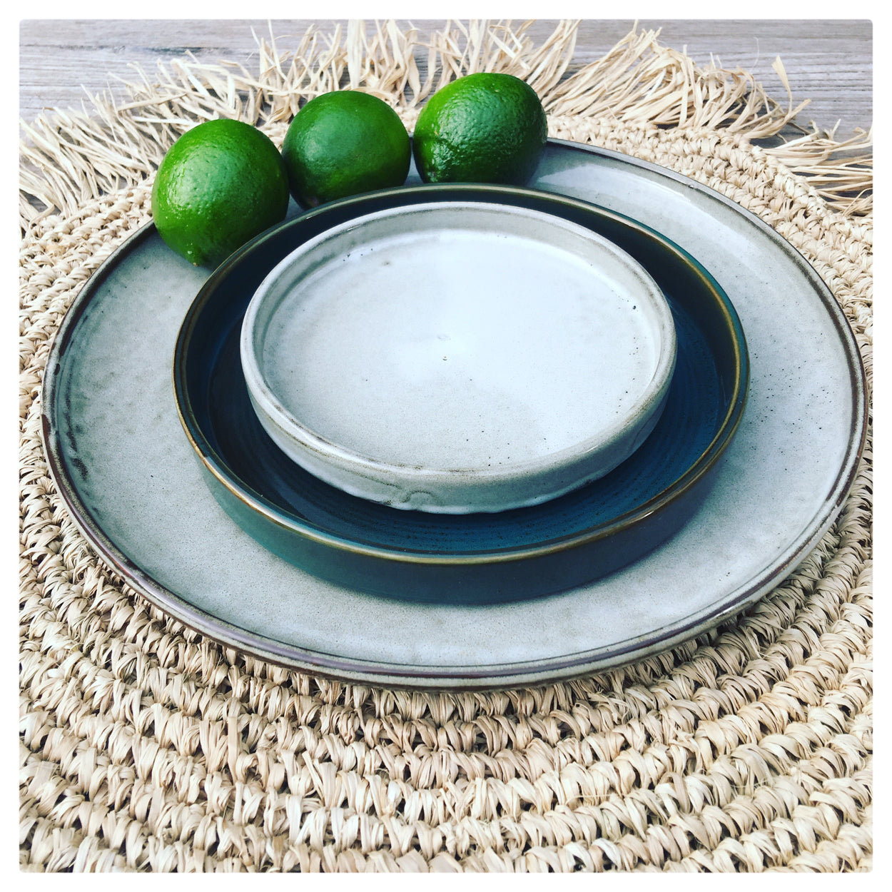 Bazar Bizar De Fringe Raffia Placemat Rond - Naturel