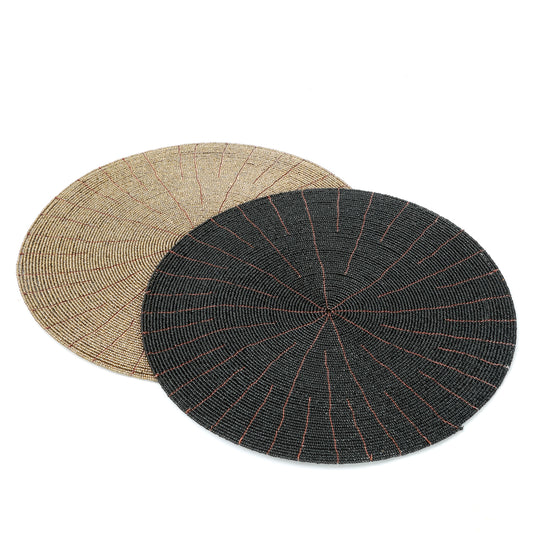 Bazar Bizar - De Beaded Placemat - Zwart