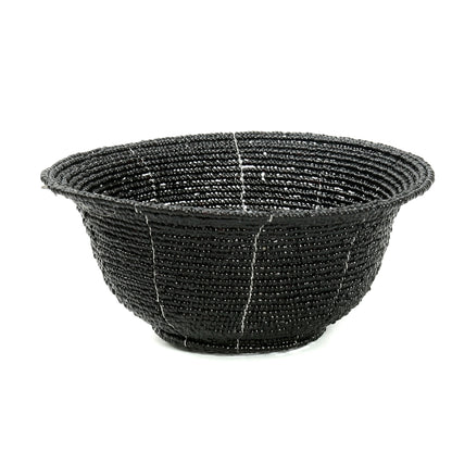 Bazar Bizar -De Beaded Kom Laag - Zwart - S