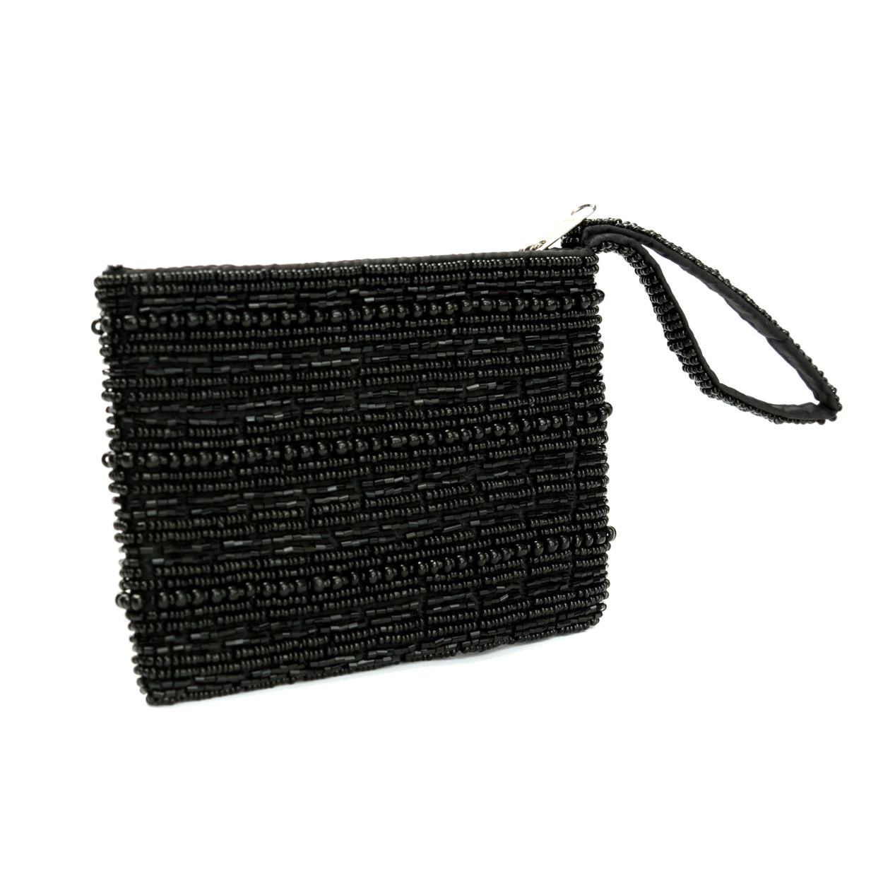 Bazar Bizar - De Black Beaded Portemonnee