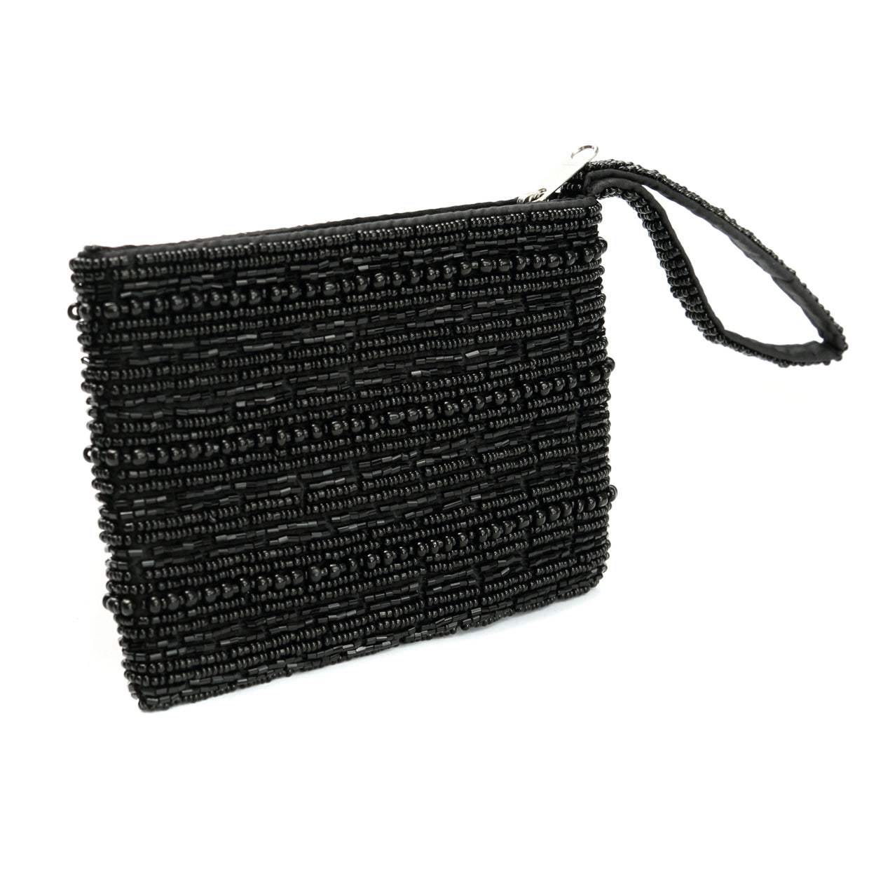 Bazar Bizar - De Black Beaded Portemonnee