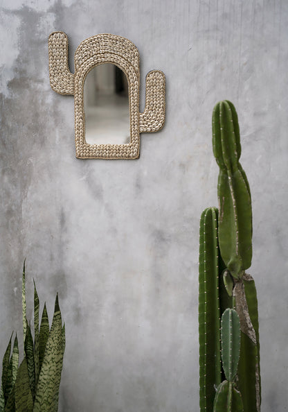 Bazar Bizar De Cactus Shell Spiegel - Wit